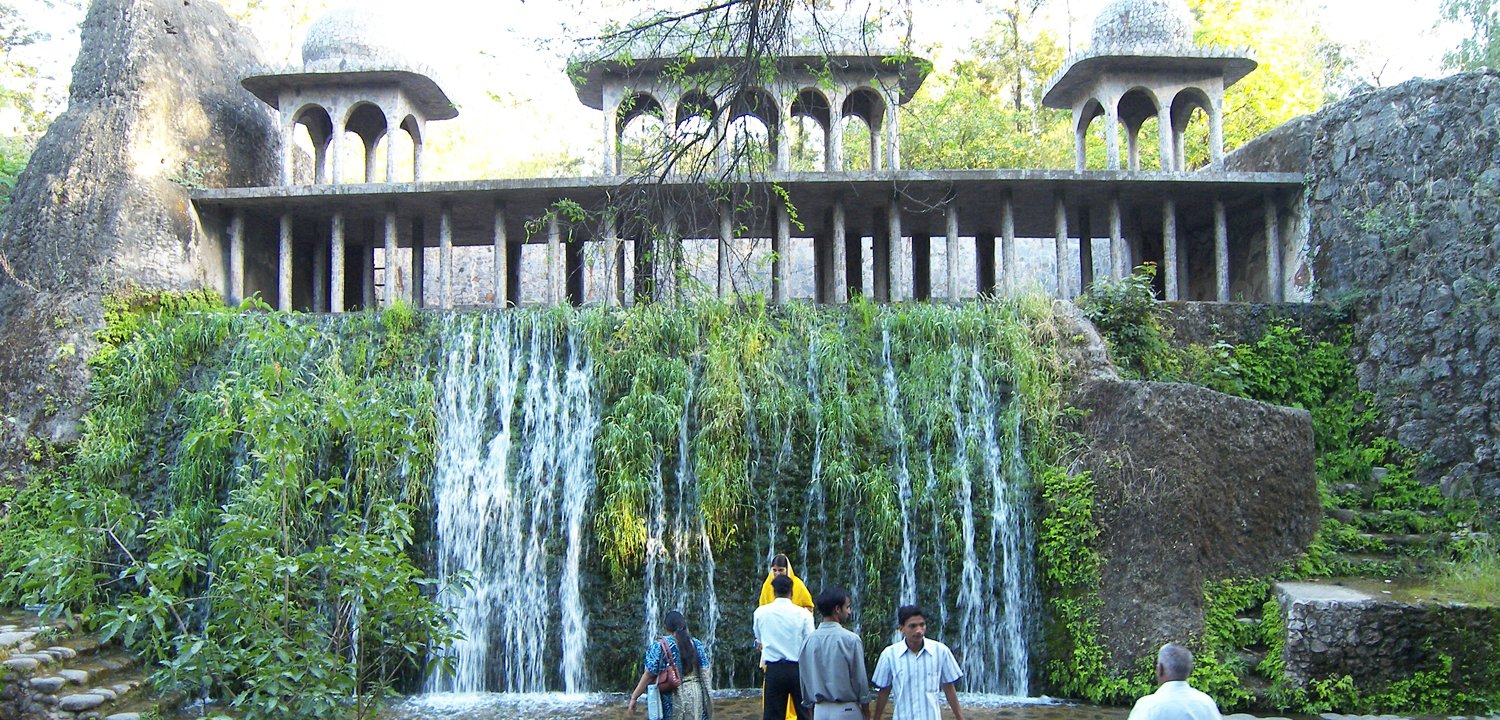 Rock Garden waterfall, Chandigarh